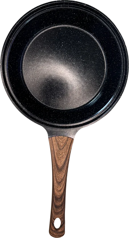 RESADE Keramikpfanne 20 cm in Schwarz von oben