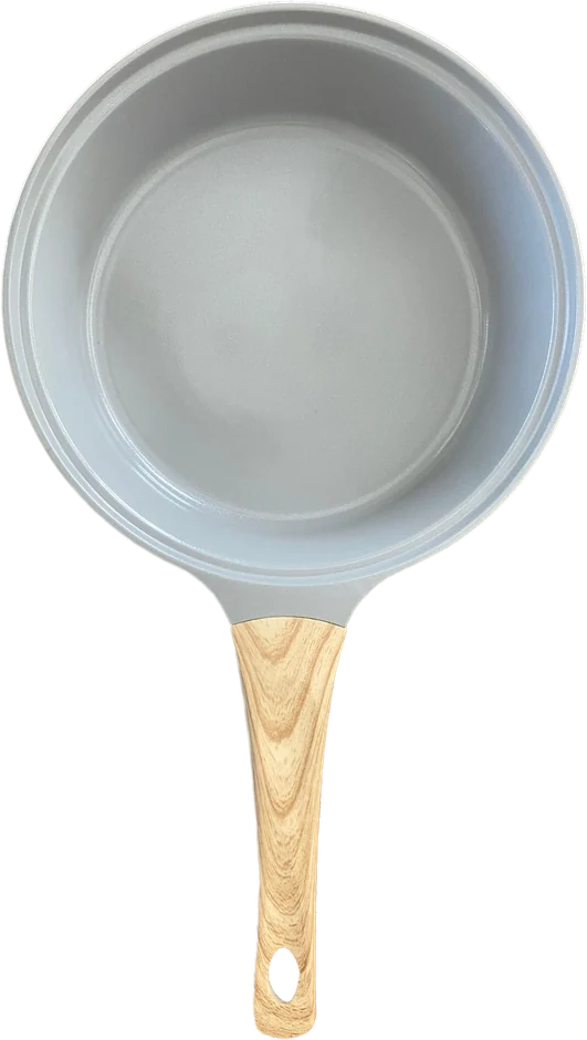 RESADE Keramikpfanne 24 cm in Weiß-Grau von oben